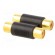 Adapter | RCA socket x2,both sides | Plating: gold-plated | black image 8