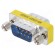 Adapter | D-Sub 9pin plug,both sides | Plating: nickel plated фото 1