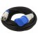 Extension lead | 3x2.5mm2 | Sockets: 1 | rubber | black | 20m | 16A image 1