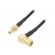 Cable | 1m | SMB male,SMB female | shielded | black | angled,straight image 1