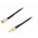 Cable | 5m | SMB male,SMB female | shielded | black | straight paveikslėlis 1