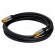 Cable | 75Ω | 3m | coaxial 9.5mm socket,coaxial 9.5mm plug | black image 2