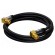 Cable | 75Ω | 5m | both sides,F plug angular | black фото 2
