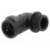 90° angled connector | Thread: metric,outside | polyamide 6 | black фото 1