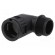 90° angled connector | Thread: metric,outside | polyamide 6 | black image 1