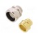 Straight terminal connector | Thread: metric,outside | brass | IP65 paveikslėlis 1