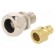 Straight terminal connector | Thread: metric,outside | brass | IP65 фото 1
