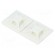 Self-adhesive cable holder | ABS | white | Tie width: 2.5÷3.7mm image 2
