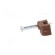 Holder | brown | for flat cable,OMYp 2x0,5 | 50pcs | with a nail paveikslėlis 4