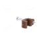 Holder | brown | for flat cable,OMYp 2x0,5 | 50pcs | with a nail paveikslėlis 5