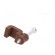 Holder | brown | for flat cable,OMYp 2x0,5 | 50pcs | with a nail фото 7