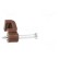 Holder | brown | for flat cable,OMYp 2x0,5 | 50pcs | with a nail paveikslėlis 8