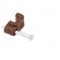 Holder | brown | for flat cable,OMYp 2x0,5 | 50pcs | with a nail фото 9