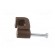 Holder | brown | for flat cable,YDYp 2x1,5 | 50pcs | with a nail paveikslėlis 7