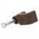 Holder | brown | for flat cable,YDYp 2x1 | 50pcs | with a nail image 2