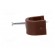 Holder | brown | Application: on round cable | 25pcs | with a nail image 3
