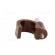 Holder | brown | on round cable | 50pcs | with a nail | 10mm image 5