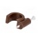 Holder | brown | on round cable | 50pcs | with a nail | 10mm image 6