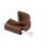 Holder | brown | on round cable | 50pcs | with a nail | 10mm image 8