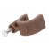 Holder | brown | Application: on round cable | 50pcs | with a nail фото 2