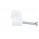 Holder | white | Application: for flat cable | with a nail | H: 8.2mm image 7