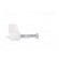 Holder | white | Application: OMYp 2x0,5,for flat cable | 25pcs. image 7