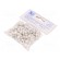 Holder | white | for flat cable,YDYp 2x1 | 100pcs | with a nail image 1