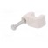 Holder | white | for flat cable,YDYp 2x1 | 100pcs | with a nail image 2