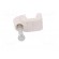 Holder | white | for flat cable,YDYp 2x1 | 100pcs | with a nail image 9