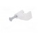 Holder | white | for flat cable,YDYp 2x2,5 | 25pcs | with a nail image 2