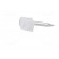 Holder | white | Application: on round cable | 100pcs | with a nail фото 3