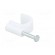 Holder | white | Application: on round cable | 100pcs | with a nail image 8