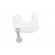 Holder | white | Application: on round cable | 25pcs | with a nail image 9