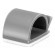 Self-adhesive cable holder | PVC | grey | 13.2mm image 1