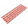 Markers | 3÷5mm | polyamide 66 | red | -40÷100°C | snap fastener | SFC paveikslėlis 1