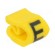 Markers for cables and wires | Label symbol: E | 2÷5mm | PVC | yellow paveikslėlis 1