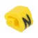 Markers for cables and wires | Label symbol: N | 2÷5mm | PVC | yellow фото 1