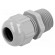 Cable gland | NPT1/2" | IP68 | Mat: polyamide | grey image 1