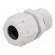 Cable gland | with long thread | PG16 | IP68 | Mat: polyamide | grey image 1