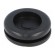 Grommet | with bulkhead | Ømount.hole: 19mm | Øhole: 16mm | PVC | black paveikslėlis 1