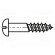 Screw | for wood | 3x16 | Head: button | slotted | 0,8mm | steel | zinc image 2