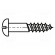 Screw | for wood | 5x50 | Head: button | slotted | 1,2mm | steel | zinc image 2