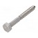 Screw | for wood | 6x50 | Head: hexagonal | none | 10mm | Head height: 4mm image 1