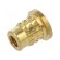 Threaded insert | brass | M2,5 | BN 37901 | L: 5.2mm | for plastic фото 1