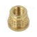 Threaded insert | brass | M3,5 | BN 37901 | L: 4.1mm | for plastic image 1