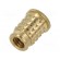 Threaded insert | brass | M4 | BN 37901 | L: 8.5mm | for plastic paveikslėlis 1