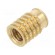 Threaded insert | brass | M6 | BN 37885 | L: 12.3mm | for plastic paveikslėlis 2