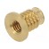 Threaded insert | brass | M6 | BN 37896 | L: 12.3mm | for plastic paveikslėlis 2