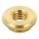 Threaded insert | brass | M6 | BN 37905 | L: 3mm | for plastic paveikslėlis 2