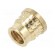 Threaded insert | brass | M6 | L: 7.7mm | for plastic | MULTISERT® image 1